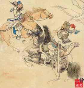Guan Yu menebas leher Hua Xiong