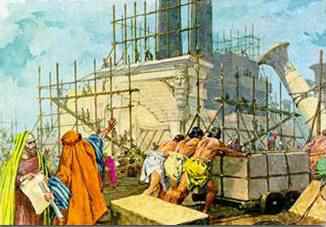 Salomo membangun rumah Tuhan